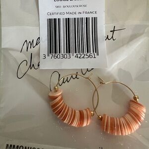 MAISON MONIK Louise Boucle D'Oreille Hoop Earrings MADE IN FRANCE